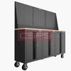 Tủ dụng cụ CSPS dài 183cm Rộng 41cm - 3 tủ - 00 học kéo có bánh xe màu đen