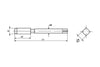 Taro hoàn thiện DIN 352 HSS-G - M3x0.5