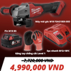 COMBO MILWAUKEE MÁY MÀI GÓC M18 FSAG100X + 01 SẠC NHANH M12-18FC + 01 PIN M18B5AH KÈM GĂNG TAY CHỐNG CẮT
