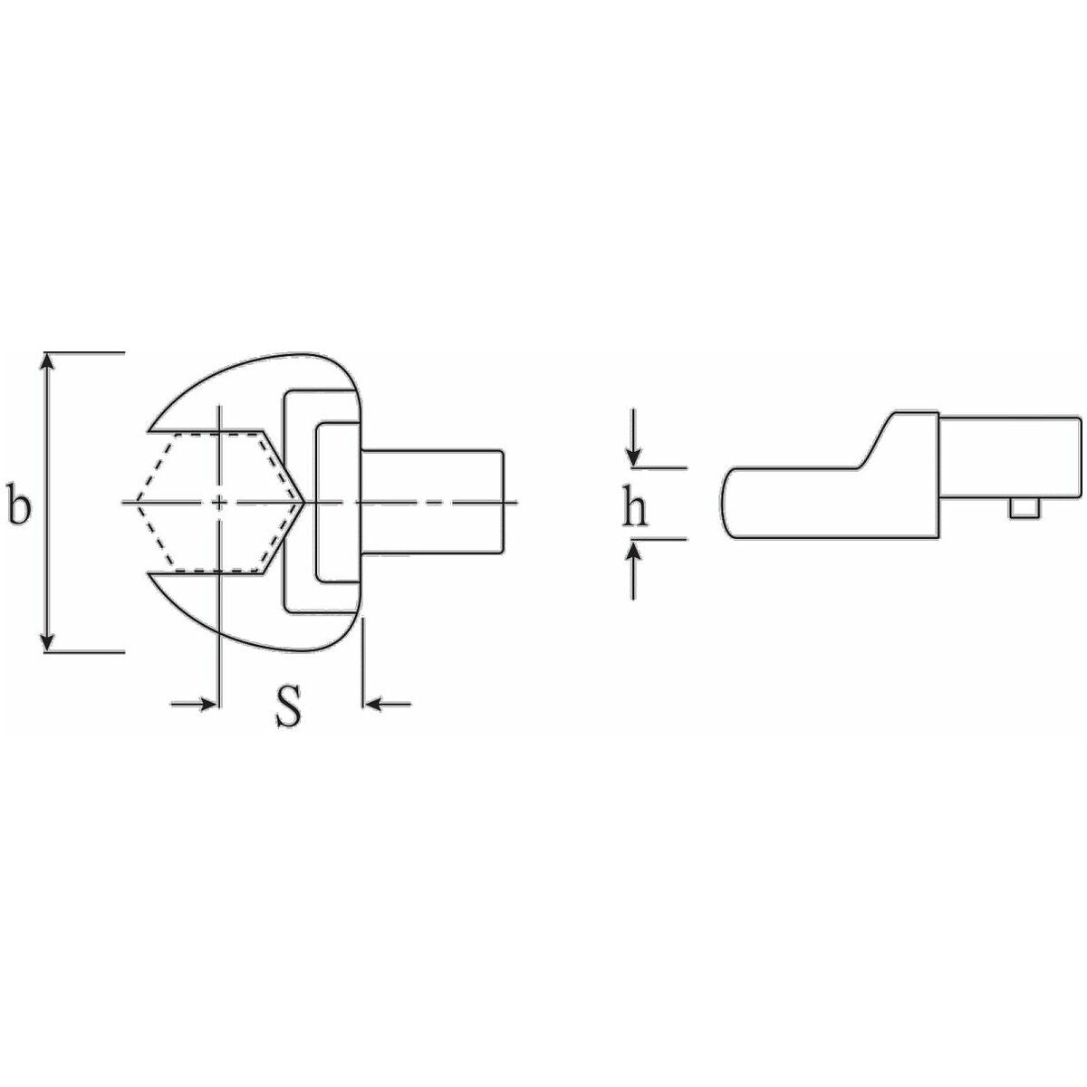 ĐẦU CỜ LÊ MIỆNG SIZE 2 - 27MM STAHLWILLE (Ổ CẮM VUÔNG 14X18) 657800 | 58214027