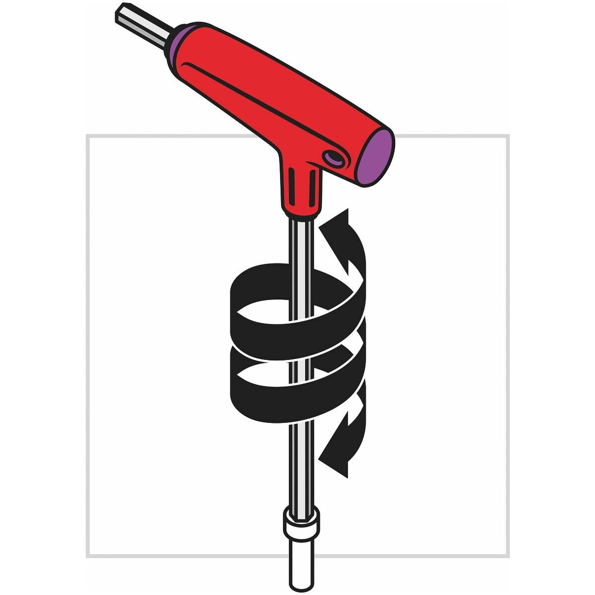 TUA VÍT LỤC GIÁC TAY CẦM CHỮ T 2,5MM PB SWISS TOOLS | PB 1206.2,5-60