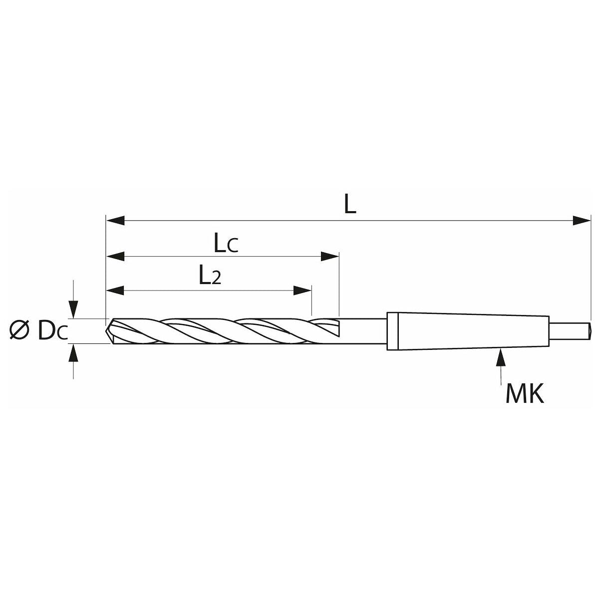 GARANT MT3 D29.5MM TAPERED SHAFT DRILL BIT