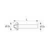 MŨI VÁT MÉP THÉP GIÓ D20.5MM 90 ĐỘ PHỦ TIN HOLEX 150180 20,5