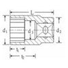 ĐẦU SOCKET 12 CẠNH, 1/2 INCH STAHLWILLE 30MM
 | 03010030
