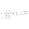 ĐẦU CỜ LÊ MIỆNG SIZE 2 - 27MM STAHLWILLE (Ổ CẮM VUÔNG 14X18) 657800 | 58214027