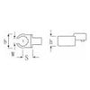 ĐẦU CỜ LÊ MIỆNG 10 CẠNH SIZE 1 - 22MM STAHLWILLE (Ổ CẮM VUÔNG 9X12) 657910 | 58231022