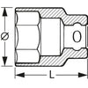 ĐẦU SOCKET 12 CẠNH, 1/2 INCH STAHLWILLE 17MM